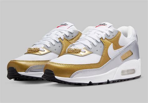 nike air max 90 1 weiß gold|nike air max 90s grey.